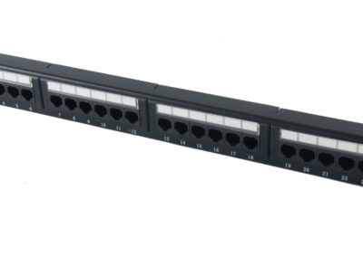 PATCH PANEL RJ45 – PATCH PANEL – 24 UTP PORTS