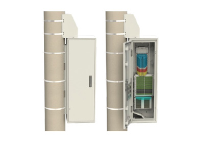 ARMADIO  DA ESTERNO SCP – MONTAGGIO A PALO