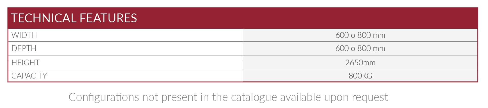 technical features